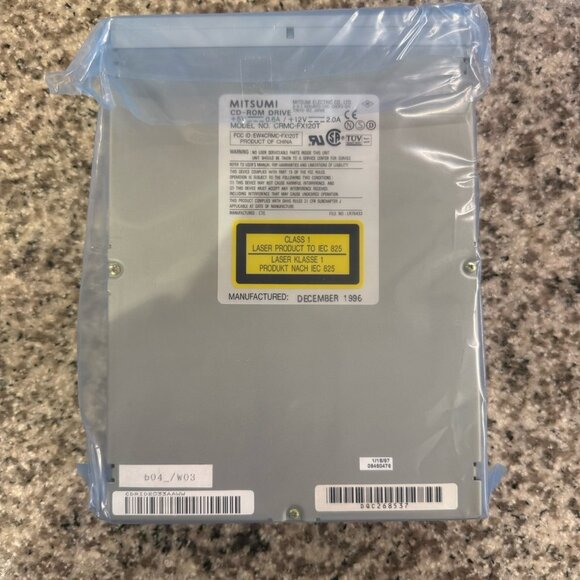 Vintage Mitsumi CD-ROM Drive CRMC-FX120T 40 pin Mitsumi Connection Dec 1996 - Picture 7 of 12